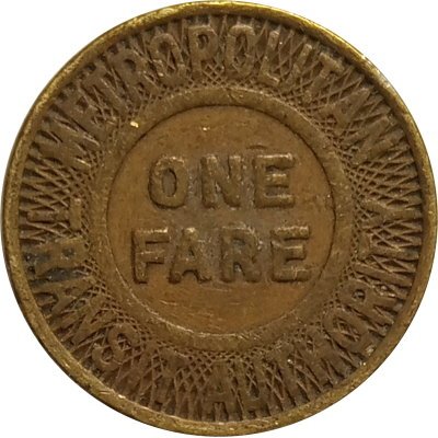 Транспортный жетон США One fare, Metropolitan Transit Authority