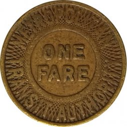 Транспортный жетон США One fare, Metropolitan Transit Authority