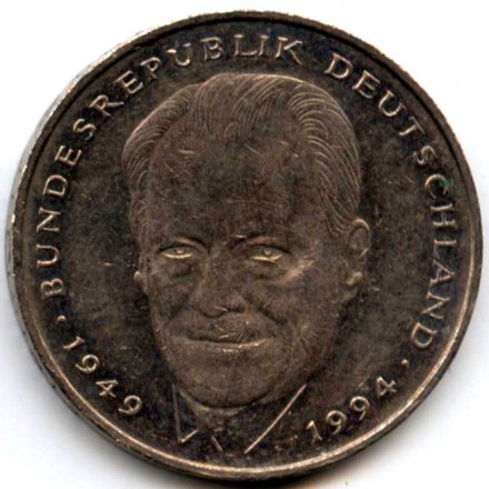ФРГ 2 марки 1994 год - Вилли Брандт (F)