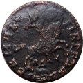 1 копейка 1716 год НД Пётр I (1699 - 1725) - VF+