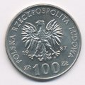 Польша 100 злотых 1987 год - Казимир III Великий (1333-1370)