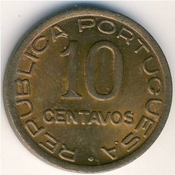 Мозамбик 10 сентаво 1942 год