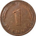 ФРГ 1 пфенниг 1980 год (F)