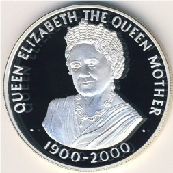 Монета Остров Вознесения 50 пенсов 2000 год
