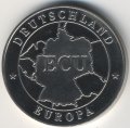 Германия 1 экю 1992 год - Согласие. Право. Свобода.