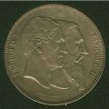 Бельгия 5 франков 1880 год