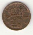 Бельгия 50 сантимов 1975 год BELGIQUE