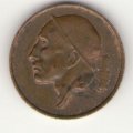 Бельгия 50 сантимов 1975 год BELGIQUE