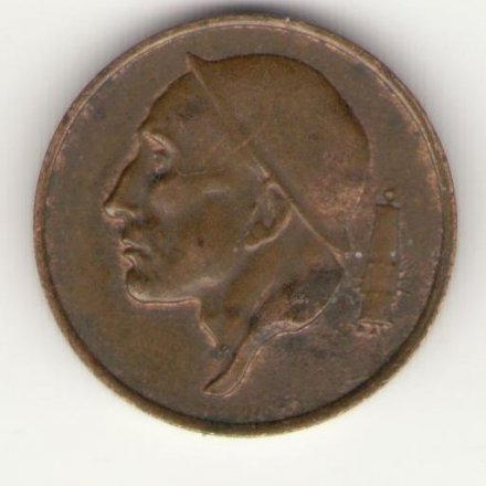 Бельгия 50 сантимов 1975 год BELGIQUE