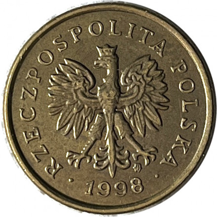 Польша 5 грошей 1998 год