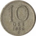 Швеция 10 эре 1950 год - Король Густав V