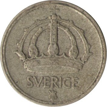 Швеция 10 эре 1950 год - Король Густав V