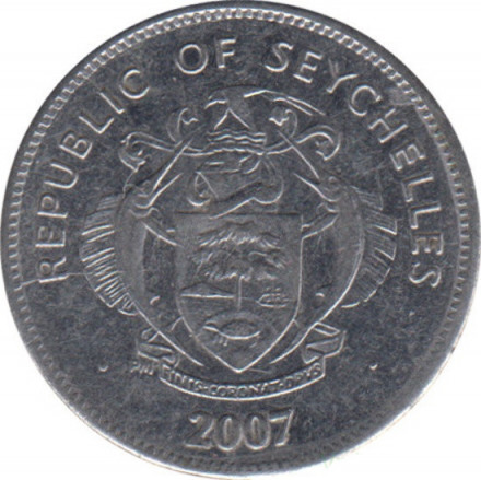 Сейшелы 25 центов 2007 год