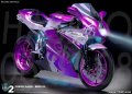 Сомали 1 доллар 2007 год - Мотоциклы. Purple Passion