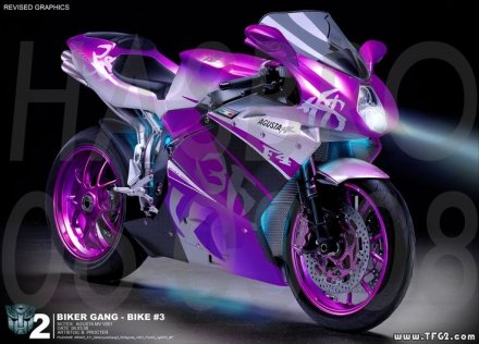 Сомали 1 доллар 2007 год - Мотоциклы. Purple Passion