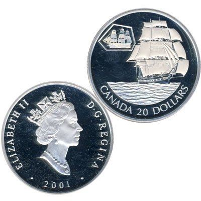 Канада 20 долларов 2001 год