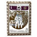 Значок Международные полеты в космос. Интеркосмос. Марка. Почта СССР. 1980. 6 к.