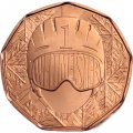 Австрия 5 евро 2024 год - Чемпионат мира по горнолыжному спорту
