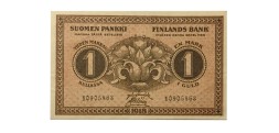 Финляндия 1 марка 1918 год - VF+