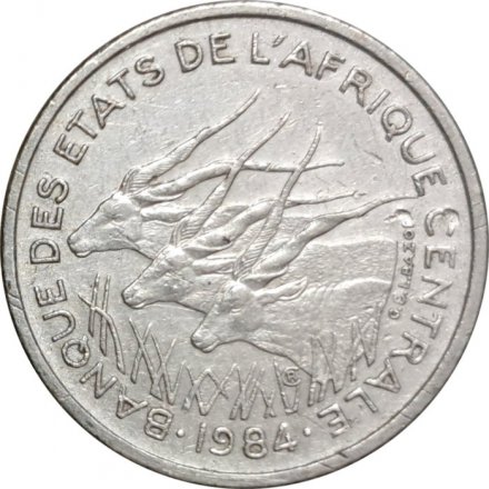 Центральная Африка 50 франков 1984 год (C)