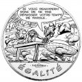 Франция 10 евро 2015 год - Астерикс и Обеликс - EGALITE, речь