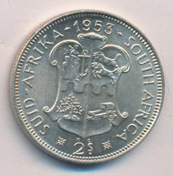 ЮАР 2 шиллинга 1953 год