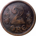 Дания 2 эре 1913 год