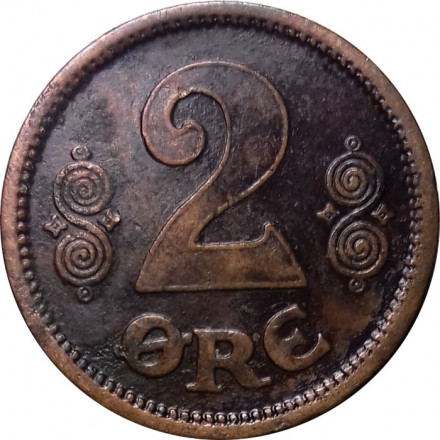 Дания 2 эре 1913 год