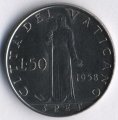 Ватикан 50 лир 1958 год Папа Иоанн XXIII