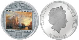 Острова Кука 20 долларов 2017 год - Уильям Тернер