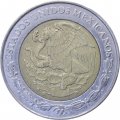 Мексика 1 песо 1998 год - Хохлатый сокол