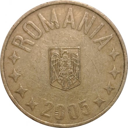 Румыния 50 бани 2005 год