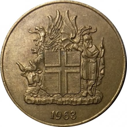 Исландия 2 кроны 1963 год