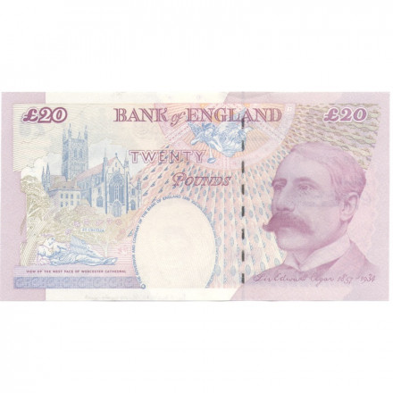 Великобритания 20 фунтов 2004 год - Сэр Эдвард Элгар UNC