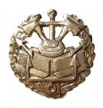 Эмблема петличная Инженерные войска в венке полевая