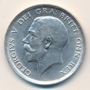 Великобритания 1/2 кроны 1915 год