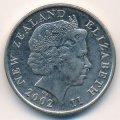 Новая Зеландия 10 центов 2002 год - Маска маори