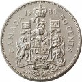 Канада 50 центов 1980 год