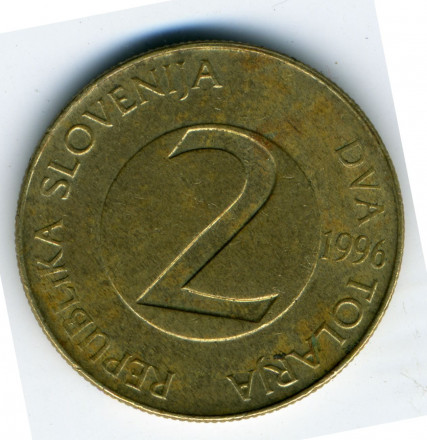 Словения 2 толара 1996 год - Ласточка