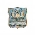 Значок Латвия. Рига. Герб. 1201 год основания