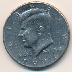 США 1/2 доллара 1996 год