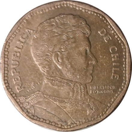 Чили 50 песо 2005 год