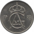 Швеция 50 эре 1971 год - Король Густав VI Адольф