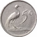 ЮАР 5 центов 1972 год