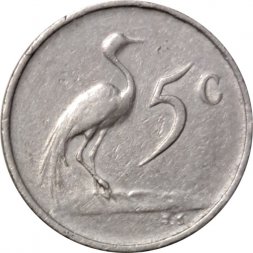 ЮАР 5 центов 1972 год