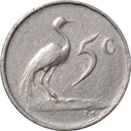 ЮАР 5 центов 1972 год