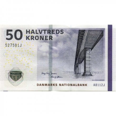 Дания 50 крон 2011 год - Мост Саллингсунн UNC