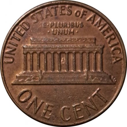 США 1 цент 1975 год - Авраам Линкольн (без отметки МД)
