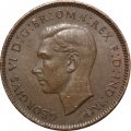 Великобритания 1 фартинг 1941 год - Крапивник