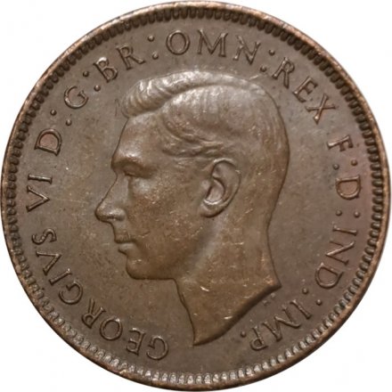 Великобритания 1 фартинг 1941 год - Крапивник